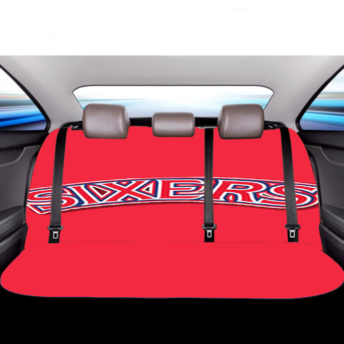 76Ers Red Car Back Rear Seat Covers