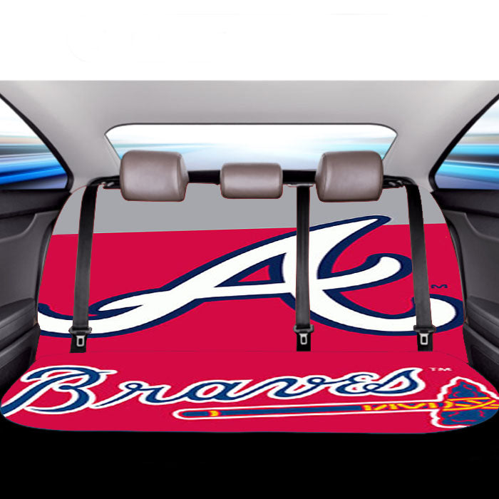 A Braves Car Back Rear Seat Covers