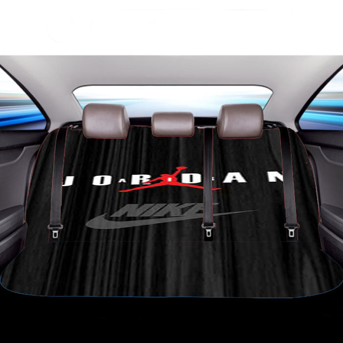 Air Jordan Black Wood Grain Car Back Rear Seat Covers