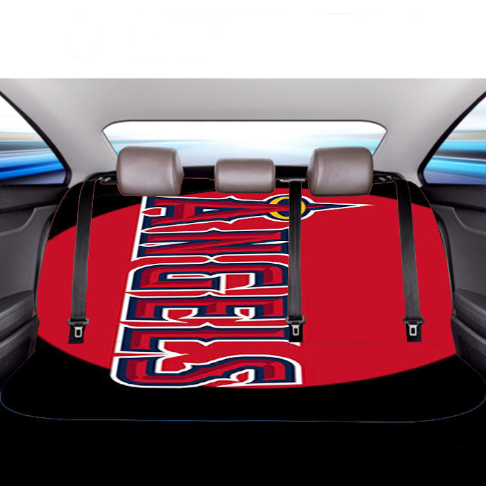Angels Red Black Car Back Rear Seat Covers