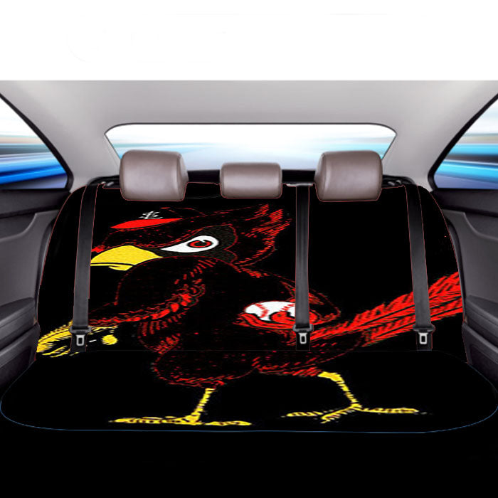 Angry Cardinal Car Back Rear Seat Covers