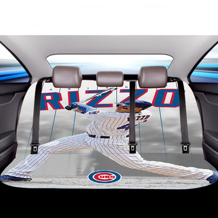 Anthony Rizzo Chicago Cubs Baseball Car Back Rear Seat Covers