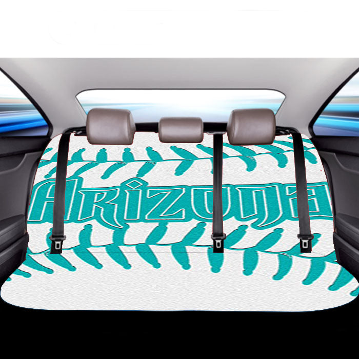 Arizona Blue White Car Back Rear Seat Covers