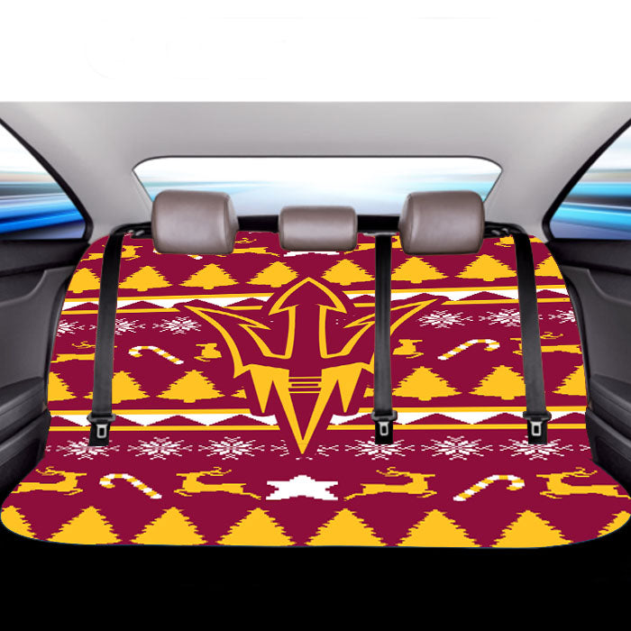 Arizona State University Christmas Sweater Car Back Rear Seat Covers