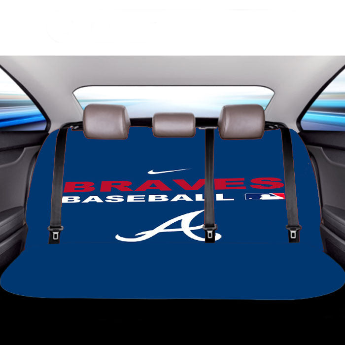 Atlanta Braves Backgrounds Car Back Rear Seat Covers
