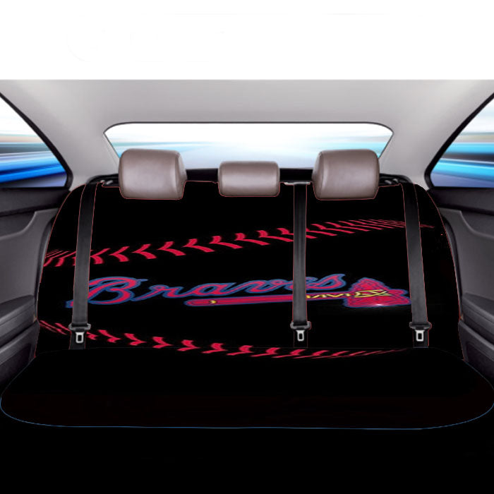 Atlanta Braves Baseball Mlb Car Back Rear Seat Covers