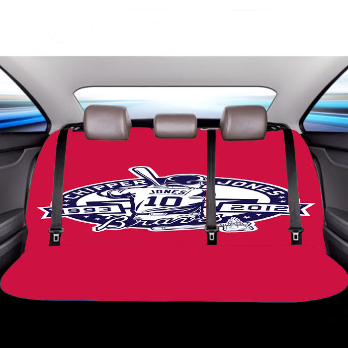 Atlanta Braves Logo Images Car Back Rear Seat Covers