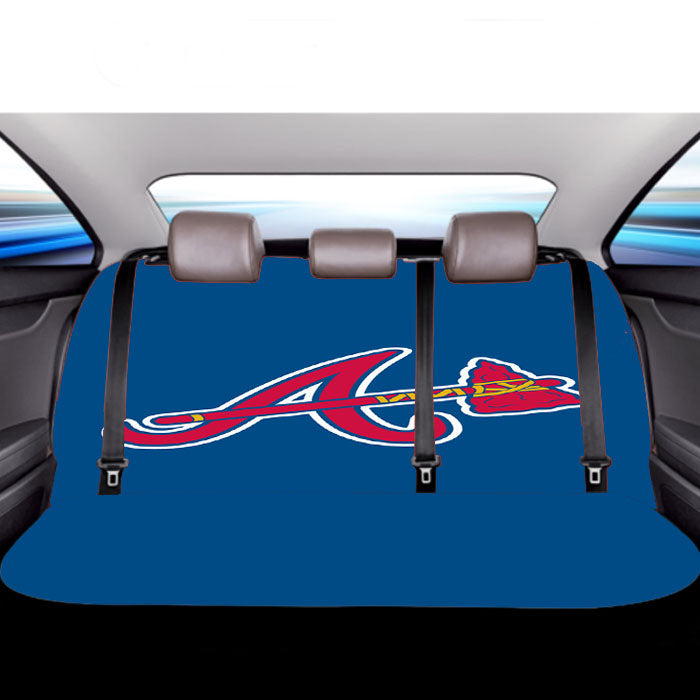 Atlanta Braves Logo Wallpaper Car Back Rear Seat Covers