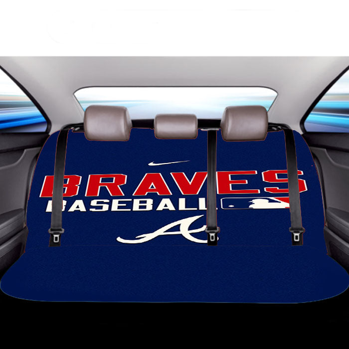 Atlanta Braves Mlb Baseball 3 Car Back Rear Seat Covers