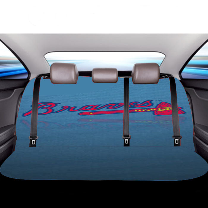 Atlanta Braves Primary Logo Car Back Rear Seat Covers