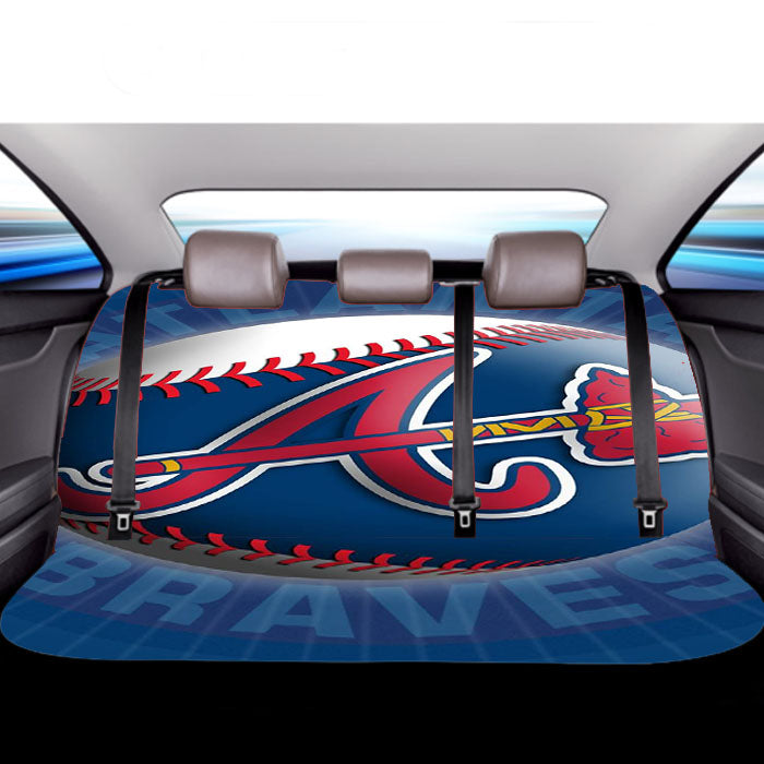 Atlanta Braves Softball Logo Car Back Rear Seat Covers
