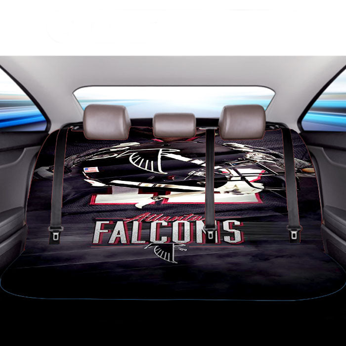 Atlanta Falcons Baseball Helmet Car Back Rear Seat Covers
