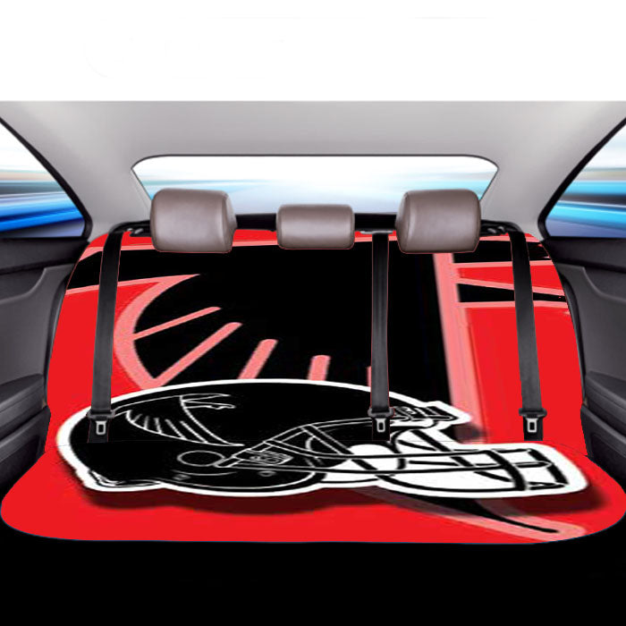 Atlanta Falcons Helmet Overlap Car Back Rear Seat Covers