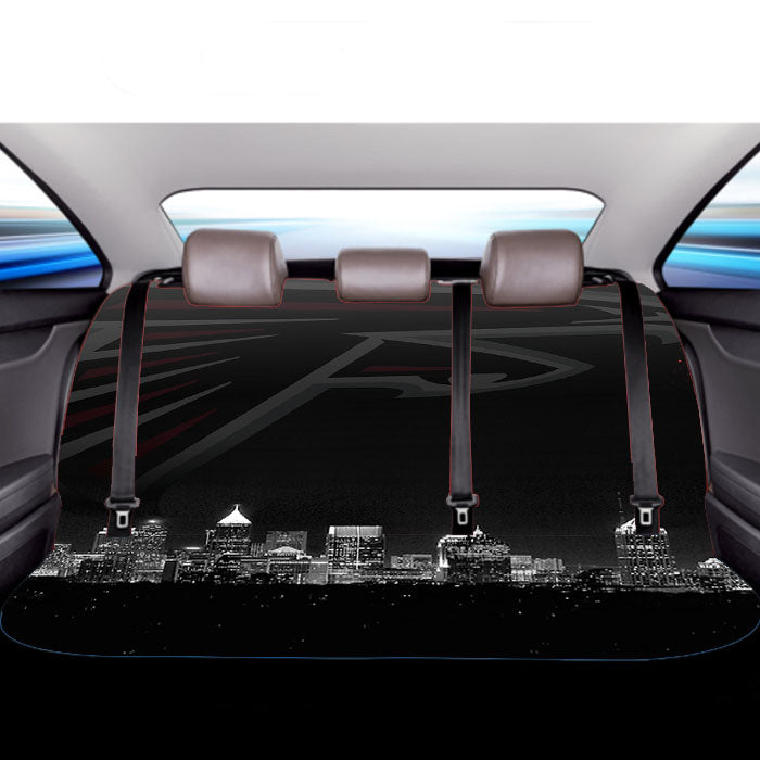 Atlanta Falcons Night City Car Back Rear Seat Covers