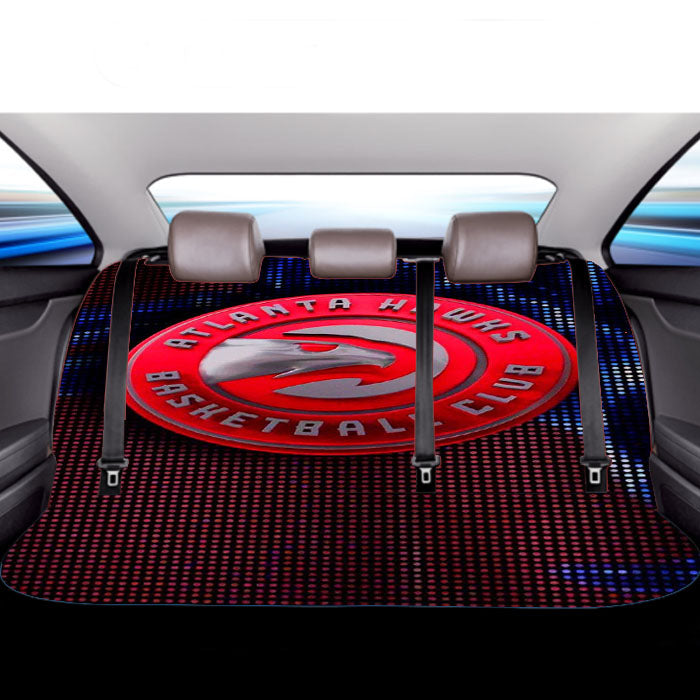 Atlanta Hawks Emblem Logo Car Back Rear Seat Covers