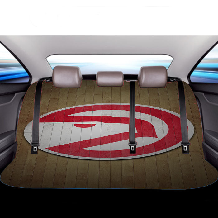Atlanta Hawks Hardwood Car Back Rear Seat Covers