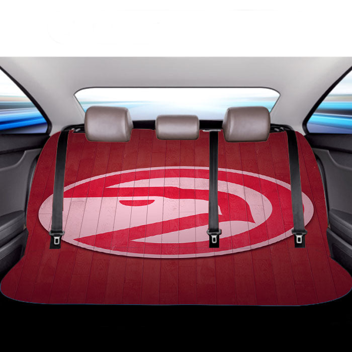 Atlanta Hawks Hardwood 2 Car Back Rear Seat Covers