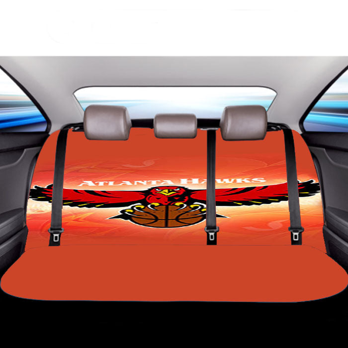 Atlanta Hawks Pettern Car Back Rear Seat Covers
