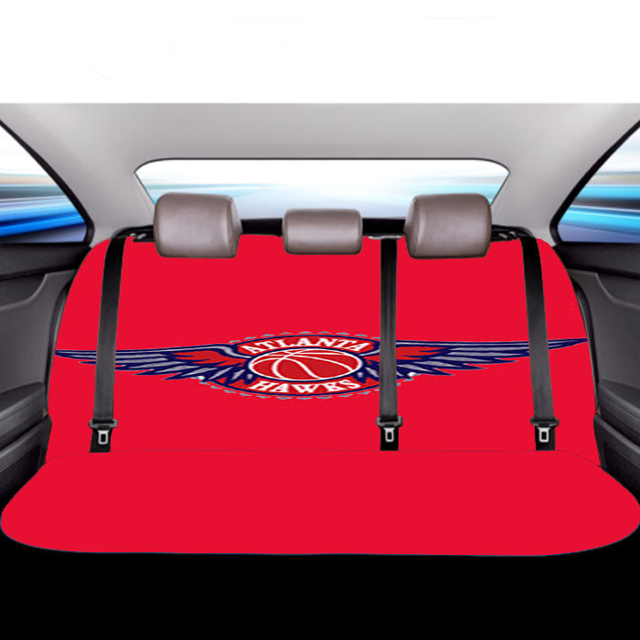 Atlanta Hawks Posed Car Back Rear Seat Covers