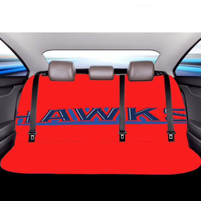Atlanta Hawks Red Blue Car Back Rear Seat Covers
