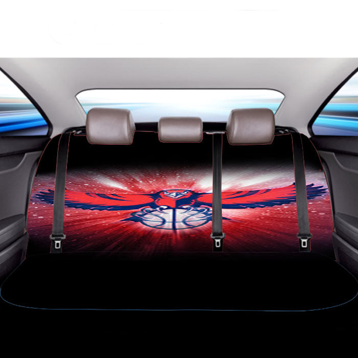 Atlanta Hawks Red Cool Car Back Rear Seat Covers