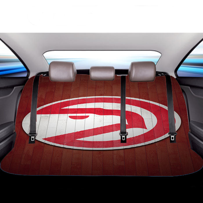 Atlanta Hawks Wood Wallpaper Car Back Rear Seat Covers