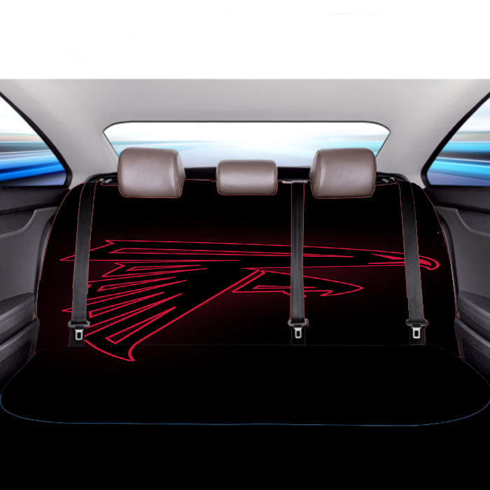 Atlanta Super Bowl Wallpaper Li Black And Red Car Back Rear Seat Covers