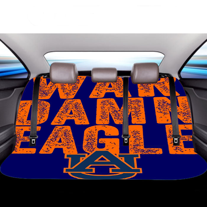 Auburn Tigers University War Damn Eagle Logo Car Back Rear Seat Covers
