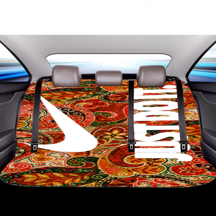 Autumn Paisley Pattern Nike Just Do It Car Back Rear Seat Covers