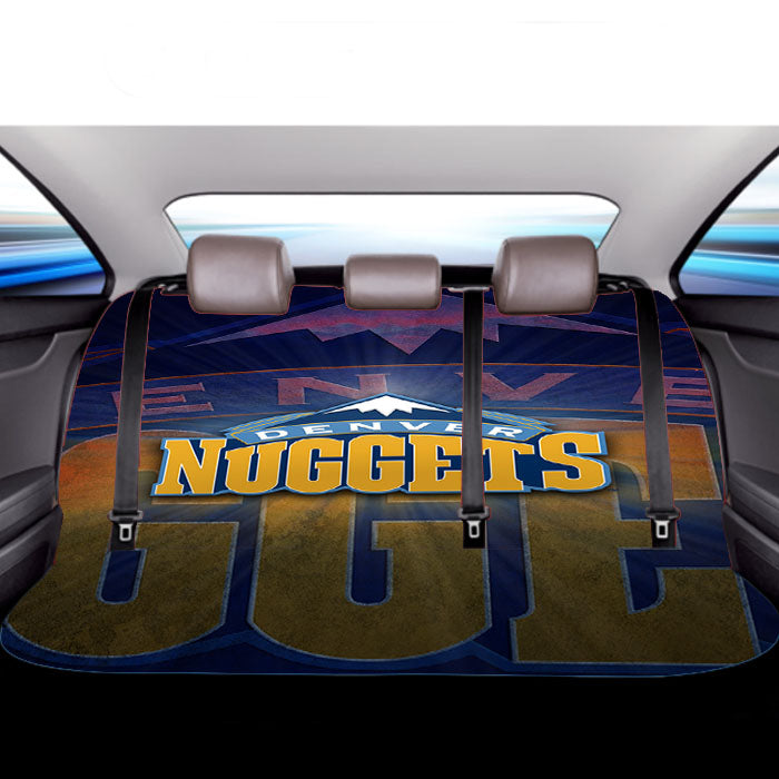 Awesome Denver Nuggets Basketball Team Logo Car Back Rear Seat Covers