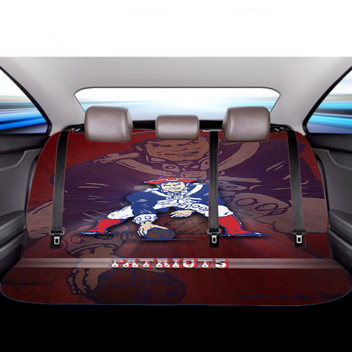 Awesome New England Patriots Logo Car Back Rear Seat Covers