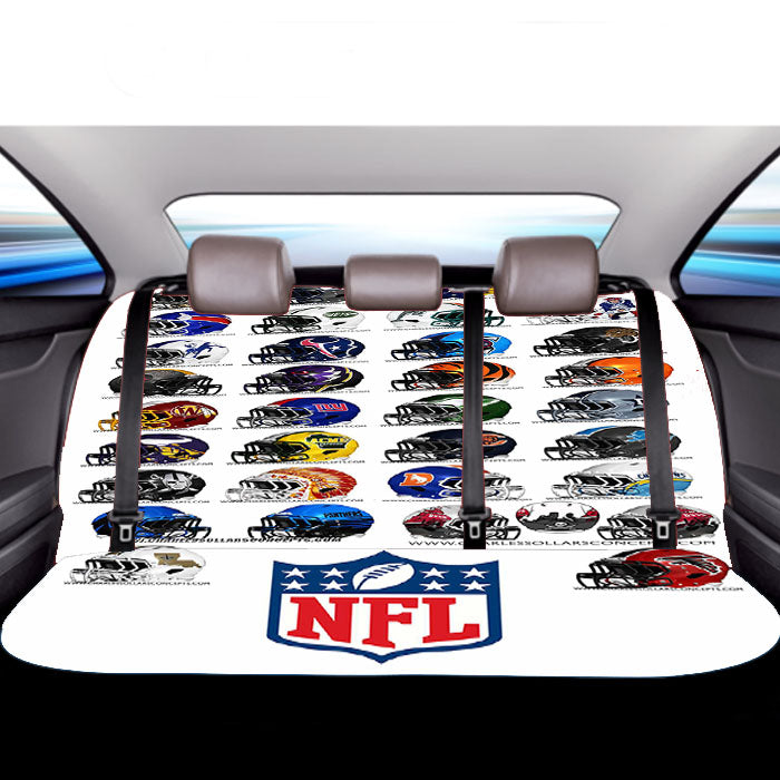 Awesome Nfl Helmets Car Back Rear Seat Covers