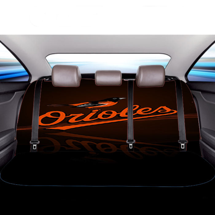 Baltimore Orioles Logos Car Back Rear Seat Covers