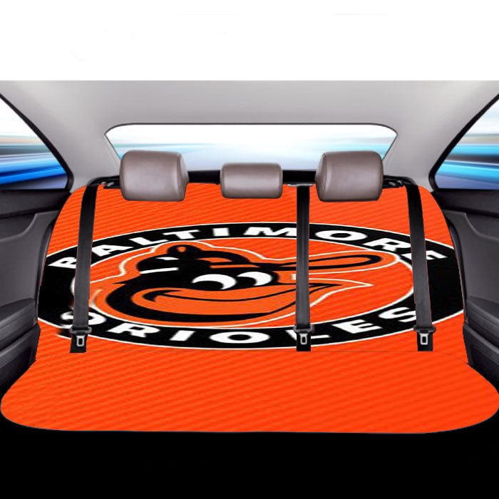 Baltimore Orioles Mlb Sport Logo Car Back Rear Seat Covers