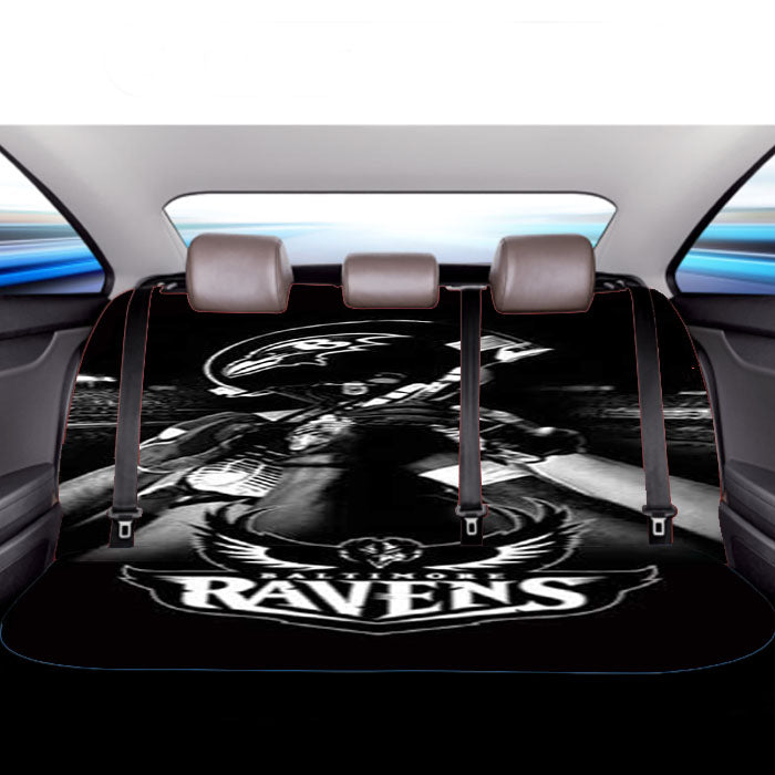 Baltimore Ravens Bw Car Back Rear Seat Covers