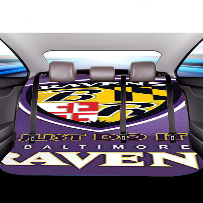 Baltimore Ravens Shield Car Back Rear Seat Covers