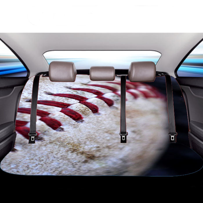 Baseball Ball Bokeh Car Back Rear Seat Covers
