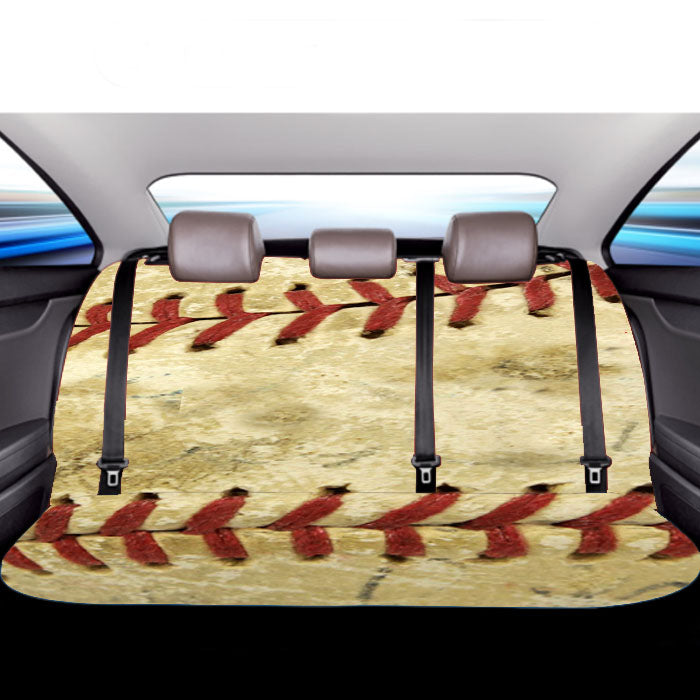 Baseball Ball Skin Car Back Rear Seat Covers