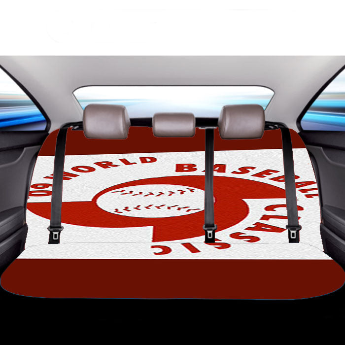 Baseball Classic Car Back Rear Seat Covers