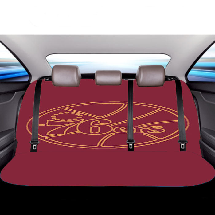 Basket Ball 76Ers Car Back Rear Seat Covers