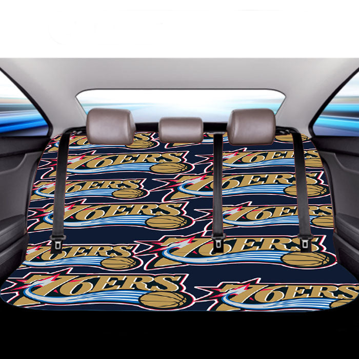 Basket Ball 76Ers Nba Car Back Rear Seat Covers
