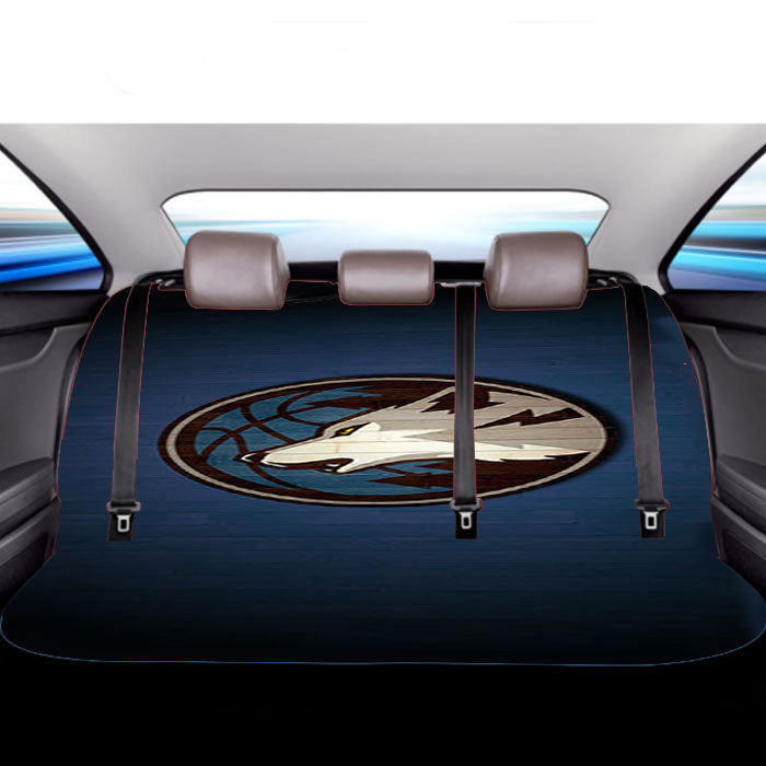 Basketball Minnesota Timberwolves Car Back Rear Seat Covers