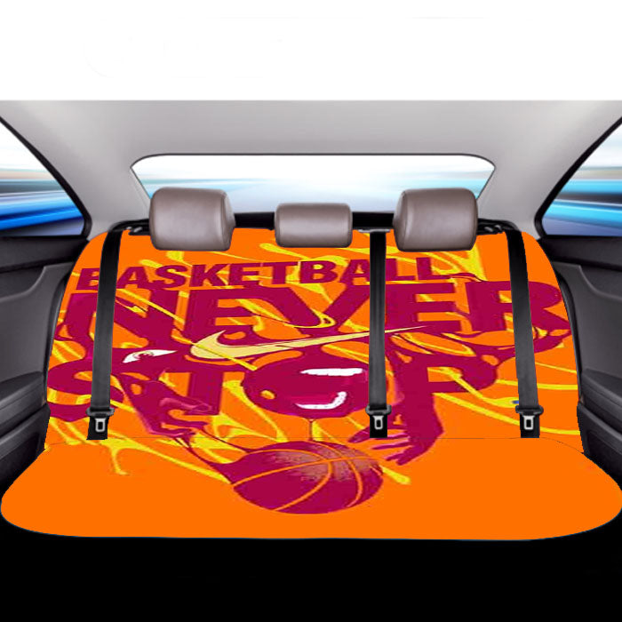 Basketball Never Stop Car Back Rear Seat Covers