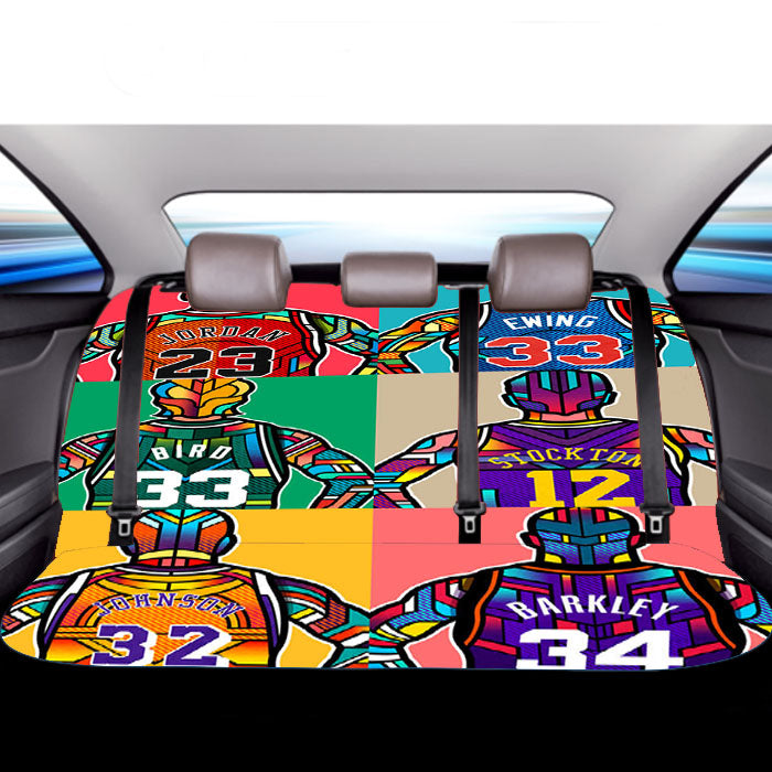 Basketball Stars Car Back Rear Seat Covers