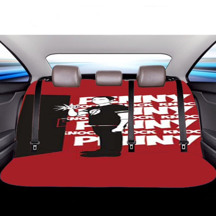 Big Bang Theory Knock Red Car Back Rear Seat Covers