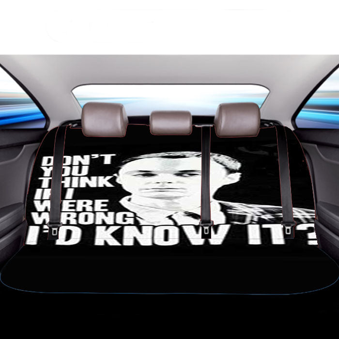 Big Bang Theory Sheldon Quote Blk Car Back Rear Seat Covers