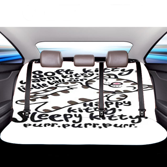 Big Bang Theory Soft Kitty Wht Car Back Rear Seat Covers