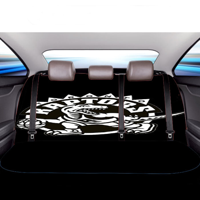 Black And White Toronto Raptors Car Back Rear Seat Covers