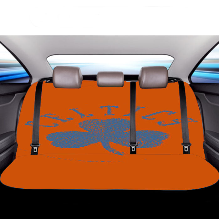 Blue Boston Celtics Car Back Rear Seat Covers