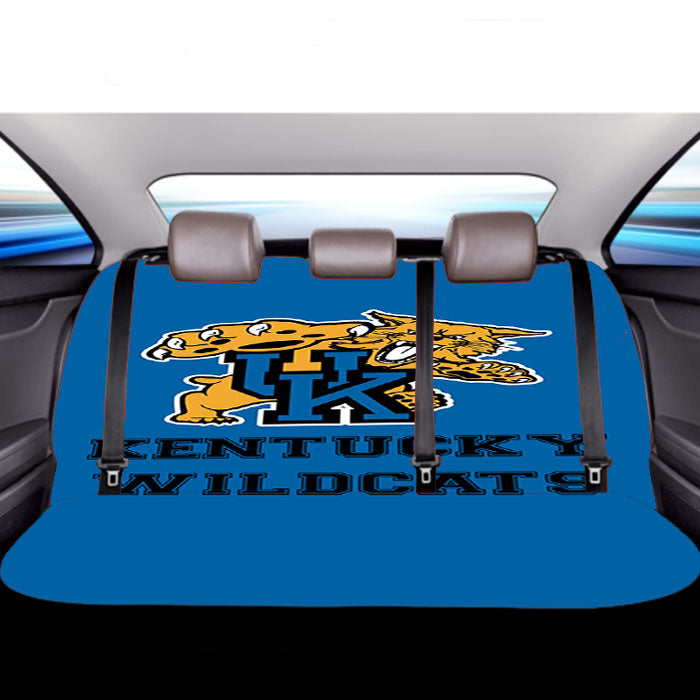 Blue Kentucky Wildcats Logo Car Back Rear Seat Covers
